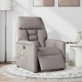 Sillón reclinable de masaje eléctrico tela gris taupe en Sillones | Comprar online en Foru.es
