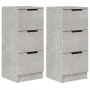 Sideboard 2 pcs concrete gray plywood 30x30x70 cm by vidaXL, Sideboards - Ref: Foro24-811160, Price: 73,86 €, Discount: %