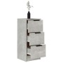 Aparador 2 uds madera contrachapada gris hormigón 30x30x70 cm de vidaXL, Aparadores - Ref: Foro24-811160, Precio: 74,55 €, De...