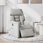 Sillón reclinable de masaje eléctrico tela gris nube en Sillones | Comprar online en Foru.es
