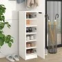 Mueble zapatero de madera contrachapada blanco 30x35x100 cm de vidaXL, Zapateros y organizadores de calzado - Ref: Foro24-811...