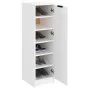 Mueble zapatero de madera contrachapada blanco 30x35x100 cm de vidaXL, Zapateros y organizadores de calzado - Ref: Foro24-811...