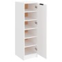 Mueble zapatero de madera contrachapada blanco 30x35x100 cm de vidaXL, Zapateros y organizadores de calzado - Ref: Foro24-811...