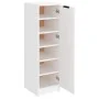 Mueble zapatero de madera contrachapada blanco 30x35x100 cm de vidaXL, Zapateros y organizadores de calzado - Ref: Foro24-811...