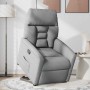Sillón reclinable elevable de tela gris claro en Sillones | Comprar online en Foru.es