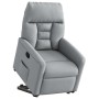 Sillón reclinable elevable de tela gris claro en Sillones | Comprar online en Foru.es
