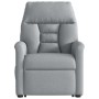 Sillón reclinable elevable de tela gris claro en Sillones | Comprar online en Foru.es