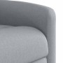 Sillón reclinable elevable de tela gris claro en Sillones | Comprar online en Foru.es
