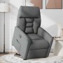 Sillón reclinable elevable de tela gris oscuro en Sillones | Comprar online en Foru.es