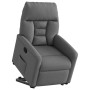 Sillón reclinable elevable de tela gris oscuro en Sillones | Comprar online en Foru.es