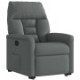 Sillón reclinable elevable de tela gris oscuro en Sillones | Comprar online en Foru.es