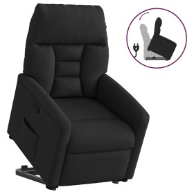 Sillón reclinable elevable tela negro en Sillones | Comprar online en Foru.es