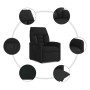 Sillón reclinable elevable tela negro en Sillones | Comprar online en Foru.es