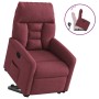 Sillón reclinable elevable tela rojo tinto en Sillones | Comprar online en Foru.es