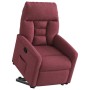 Sillón reclinable elevable tela rojo tinto en Sillones | Comprar online en Foru.es