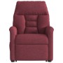 Sillón reclinable elevable tela rojo tinto en Sillones | Comprar online en Foru.es