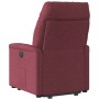 Sillón reclinable elevable tela rojo tinto en Sillones | Comprar online en Foru.es