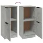 Aparadores 2 uds madera contrachapada gris hormigón 30x30x70 cm de vidaXL, Aparadores - Ref: Foro24-811178, Precio: 70,36 €, ...
