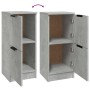 Aparadores 2 uds madera contrachapada gris hormigón 30x30x70 cm de vidaXL, Aparadores - Ref: Foro24-811178, Precio: 71,58 €, ...