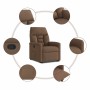 Sillón reclinable elevable de tela marrón en Sillones | Comprar online en Foru.es