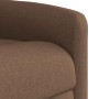 Sillón reclinable elevable de tela marrón en Sillones | Comprar online en Foru.es