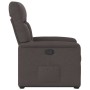 Sillón reclinable elevable tela marrón oscuro en Sillones | Comprar online en Foru.es