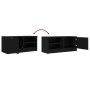 Mueble para TV madera contrachapada negro 80x35x36,5 cm de vidaXL, Muebles TV - Ref: Foro24-811468, Precio: 56,66 €, Descuent...