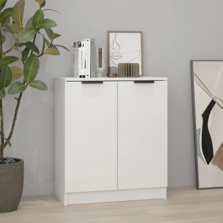 Aparador de madera contrachapada blanco brillante 60x30x70 cm de vidaXL, Aparadores - Ref: Foro24-811067, Precio: 76,81 €, De...