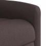 Sillón reclinable elevable tela marrón oscuro en Sillones | Comprar online en Foru.es