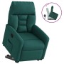 Sillón reclinable elevable tela verde oscuro en Sillones | Comprar online en Foru.es