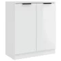Aparador de madera contrachapada blanco brillante 60x30x70 cm de vidaXL, Aparadores - Ref: Foro24-811067, Precio: 76,81 €, De...