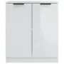 Aparador de madera contrachapada blanco brillante 60x30x70 cm de vidaXL, Aparadores - Ref: Foro24-811067, Precio: 76,81 €, De...