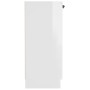 Aparador de madera contrachapada blanco brillante 60x30x70 cm de vidaXL, Aparadores - Ref: Foro24-811067, Precio: 83,02 €, De...