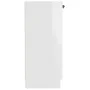 Aparador de madera contrachapada blanco brillante 60x30x70 cm de vidaXL, Aparadores - Ref: Foro24-811067, Precio: 76,81 €, De...