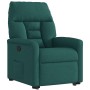 Sillón reclinable elevable tela verde oscuro en Sillones | Comprar online en Foru.es