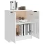 Aparador de madera contrachapada blanco brillante 60x30x70 cm de vidaXL, Aparadores - Ref: Foro24-811067, Precio: 76,81 €, De...