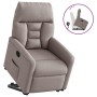 Sillón reclinable elevable tela gris taupe en Sillones | Comprar online en Foru.es