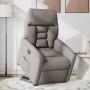 Sillón reclinable elevable tela gris taupe en Sillones | Comprar online en Foru.es