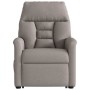 Sillón reclinable elevable tela gris taupe en Sillones | Comprar online en Foru.es