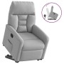 Sillón reclinable elevable de tela gris nube en Sillones | Comprar online en Foru.es