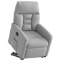 Sillón reclinable elevable de tela gris nube en Sillones | Comprar online en Foru.es