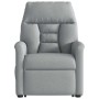 Sillón de masaje reclinable de pie de tela gris claro en Sillones | Comprar online en Foru.es