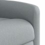 Sillón de masaje reclinable de pie de tela gris claro en Sillones | Comprar online en Foru.es