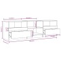 Mueble de TV madera contrachapada gris hormigón 150x33,5x45 cm de vidaXL, Muebles TV - Ref: Foro24-811461, Precio: 94,67 €, D...