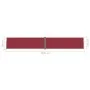 Toldo lateral retráctil rojo 160x1000 cm de vidaXL, Sombrillas - Ref: Foro24-318035, Precio: 107,81 €, Descuento: %
