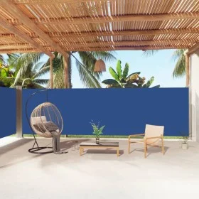 Toldo lateral retráctil azul 180x1000 cm de vidaXL, Sombrillas - Ref: Foro24-318040, Precio: 111,93 €, Descuento: %