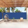 Toldo lateral retráctil azul 180x1000 cm de vidaXL, Sombrillas - Ref: Foro24-318040, Precio: 113,43 €, Descuento: %
