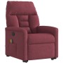 Sillón reclinable de masaje elevable tela rojo tinto en Sillones | Comprar online en Foru.es