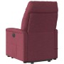 Sillón reclinable de masaje elevable tela rojo tinto en Sillones | Comprar online en Foru.es