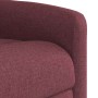 Sillón reclinable de masaje elevable tela rojo tinto en Sillones | Comprar online en Foru.es